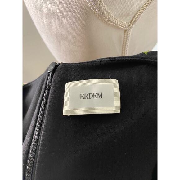 Erdem Ottavia Embroidered Flower Bud Midi Dress - Picture 7 of 8